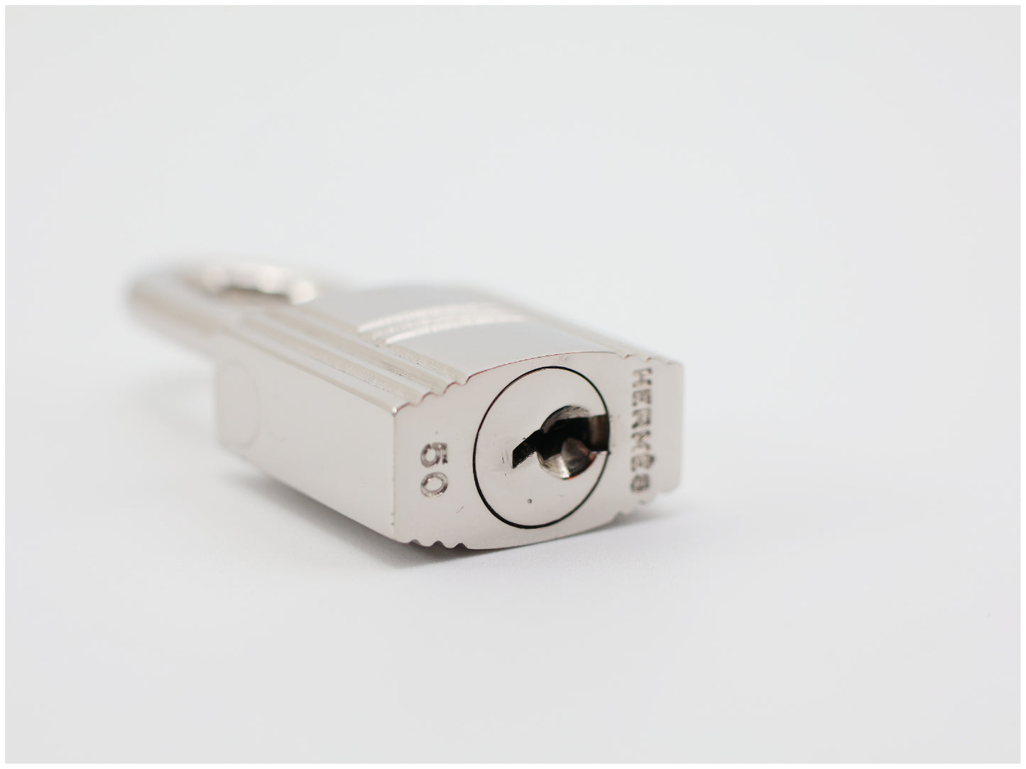 HERMES HERMES Cadena & Key Set No. 50 Silver Charm with Cord