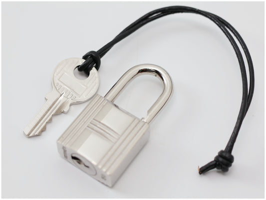 HERMES HERMES Cadena & Key Set No. 50 Silver Charm with Cord