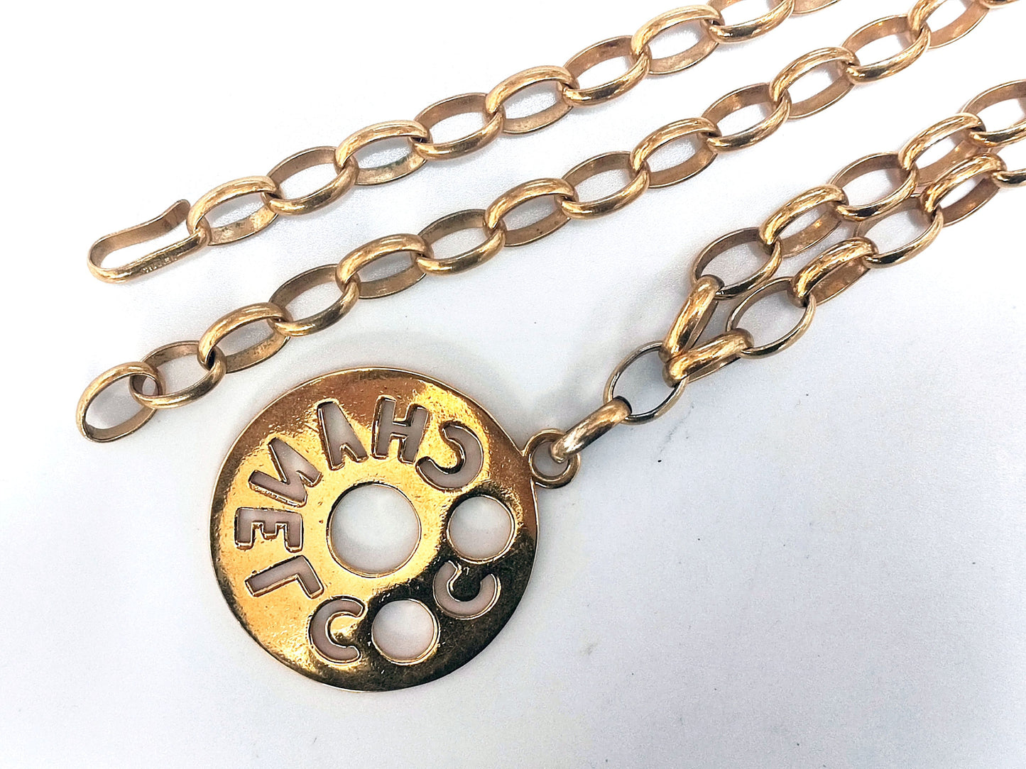 CHANEL CHANEL Logo Circle Necklace Necklace