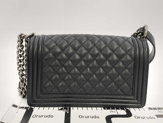 CHANEL Boy Chanel Caviar Shoulder Bag