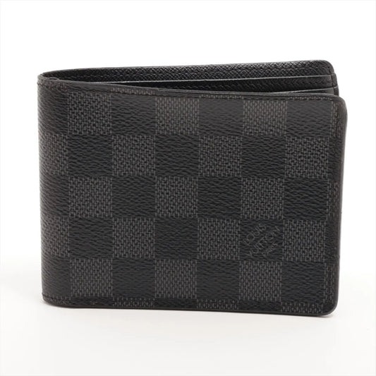 LOUIS VUITTON Damier Grafitte Portefeuil Murtifle N62663 RFID Reactive Box. Bag with bag