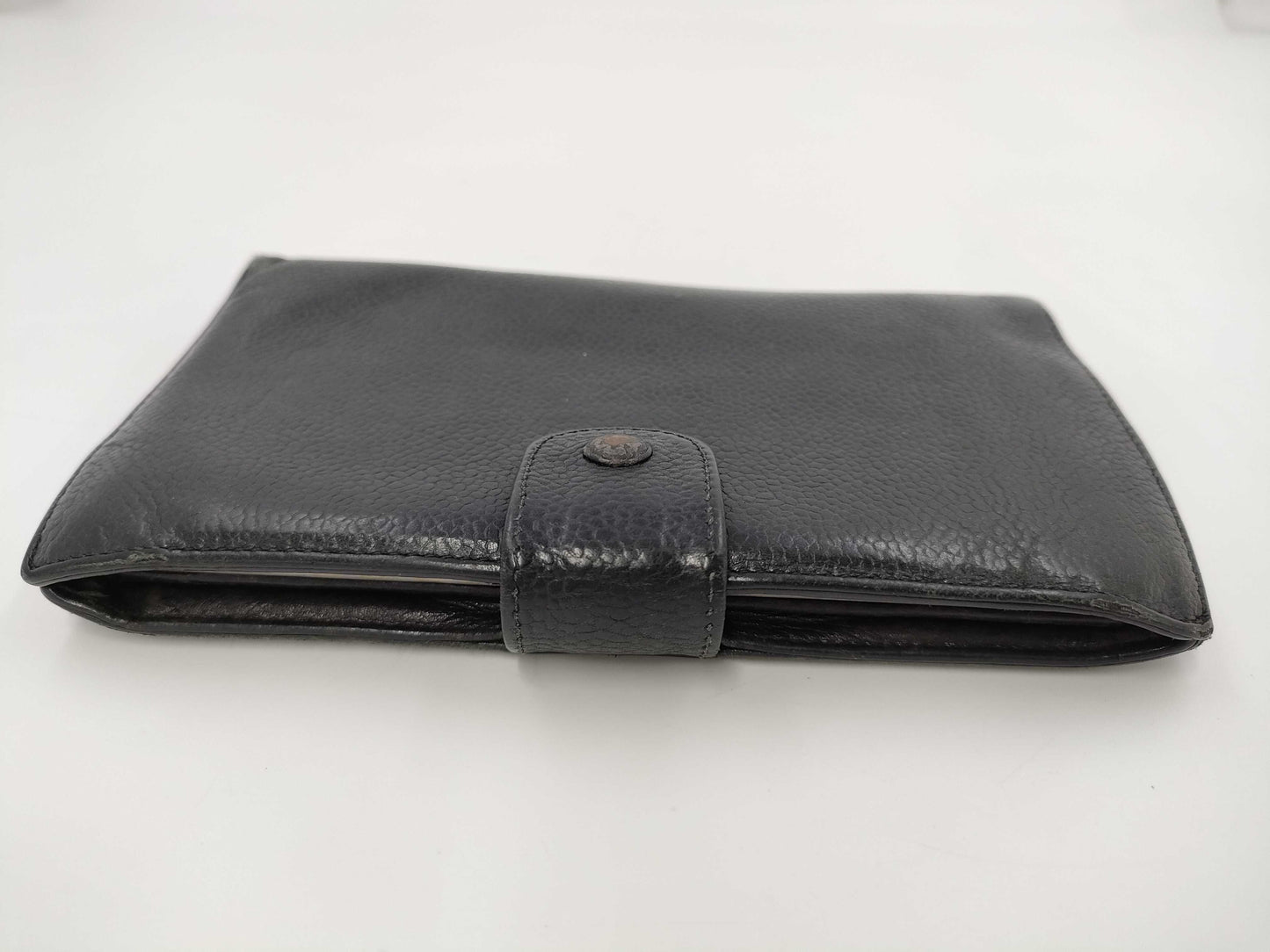 CHANEL Coco Mark Bi-fold Wallet, Caviar, G Hardware, Black, 3651041