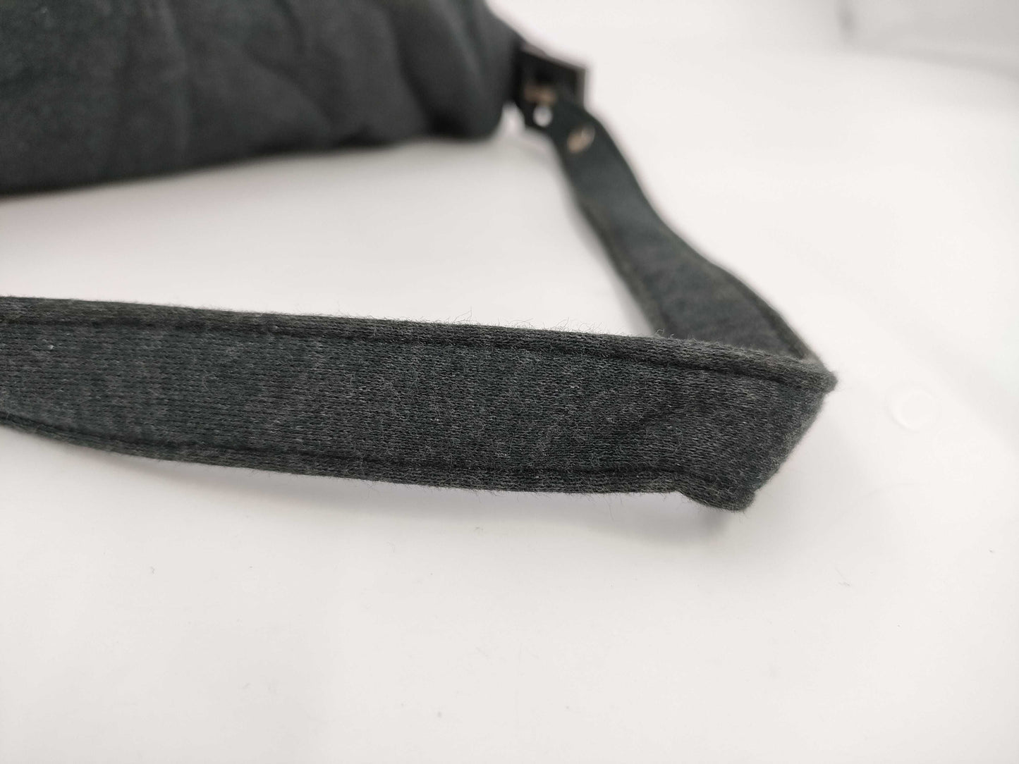 FENDI Mamma Cotton One-Shoulder Bag, Gray