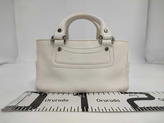 CELINE Mini Boogie Hand Bag White Handbag