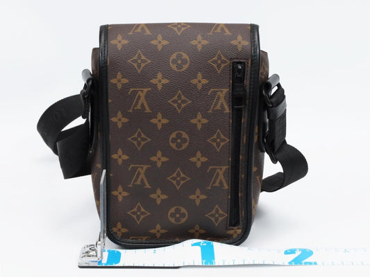 LOUIS VUITTON Monogram Macassar Archie Messenger Bag M46442 RFID Shoulder Bag
