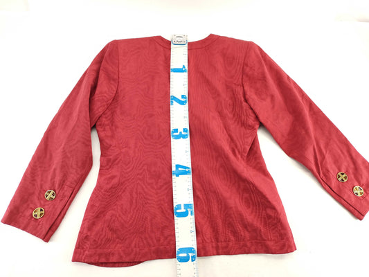 Yves Saint Laurent Rive Gauche gold button pattern jacket