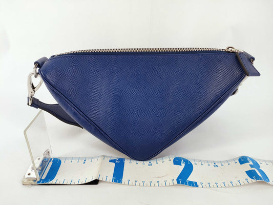 PRADA Triangle Leather Shoulder Bag