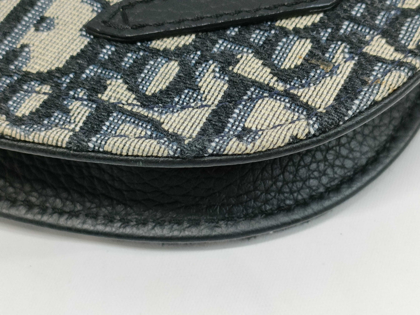 Dior Saddle Trotter Navy Shoulder Bag