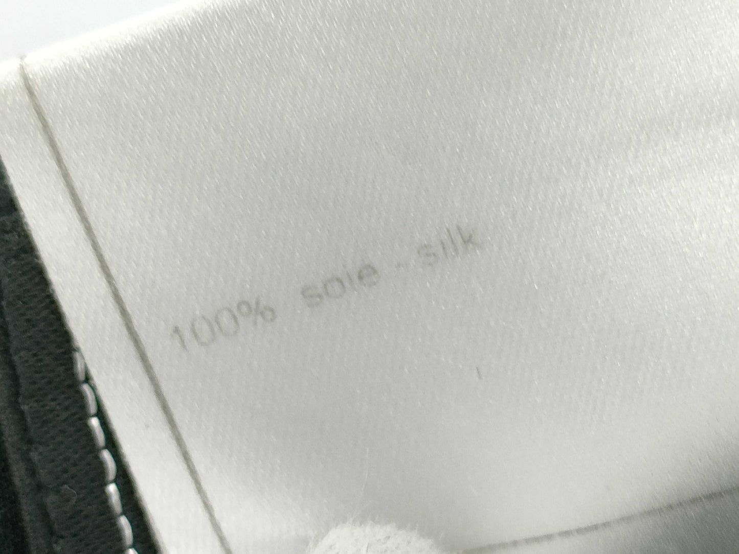 CHANEL Sheer Blouse Black 98A #36 Tops