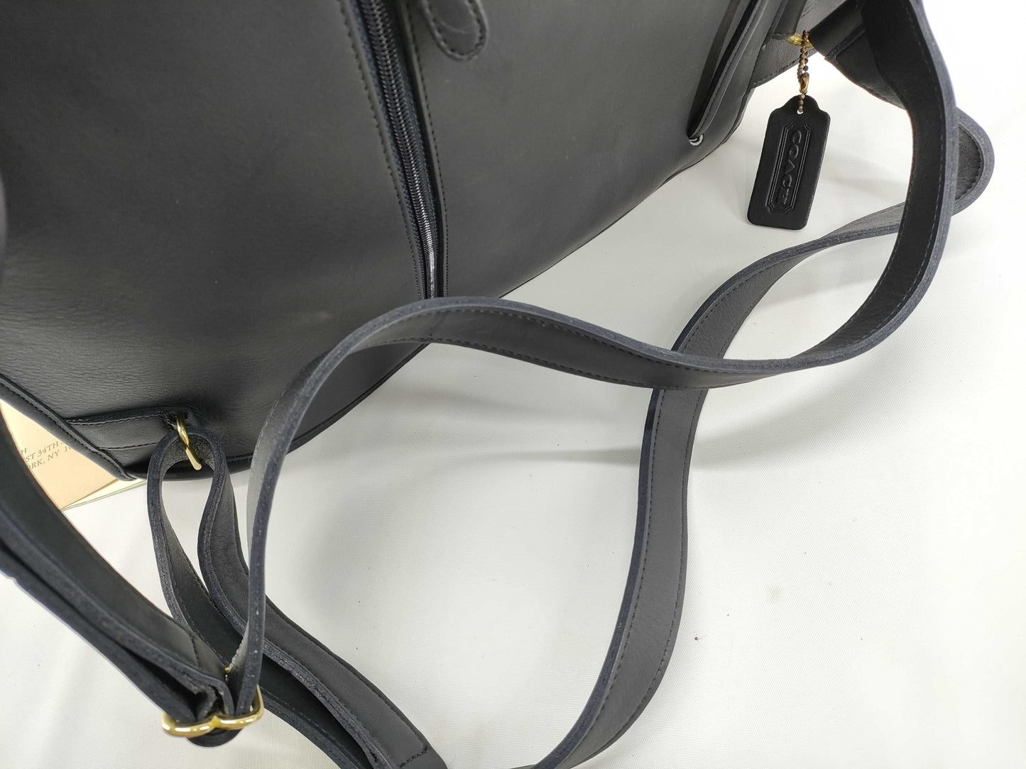 COACH Old Turnlock Backpack Black Rucksack