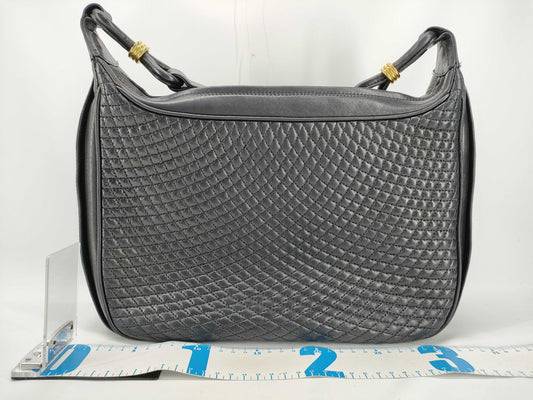BALLY Old Quilted Shoulder Bag Black Shoulder Bag