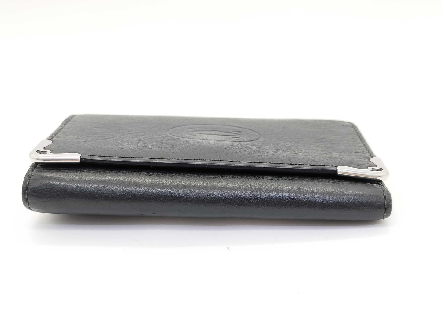 Cartier Must Cartier Must Line Leather Card Case Black Card Case/Pass Case/Business Card Case Key Case/Key Holder