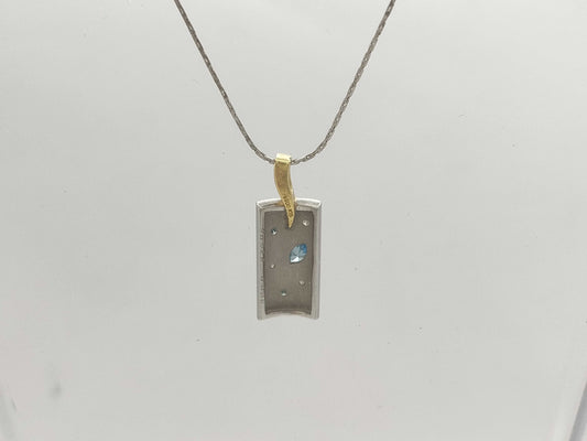 Koji Iwakura D0.23/0.05ct PT900/K18/METAL 8.0g Necklace