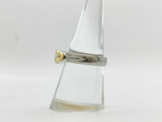D1.035ct PT900/K18 8.2g Ring