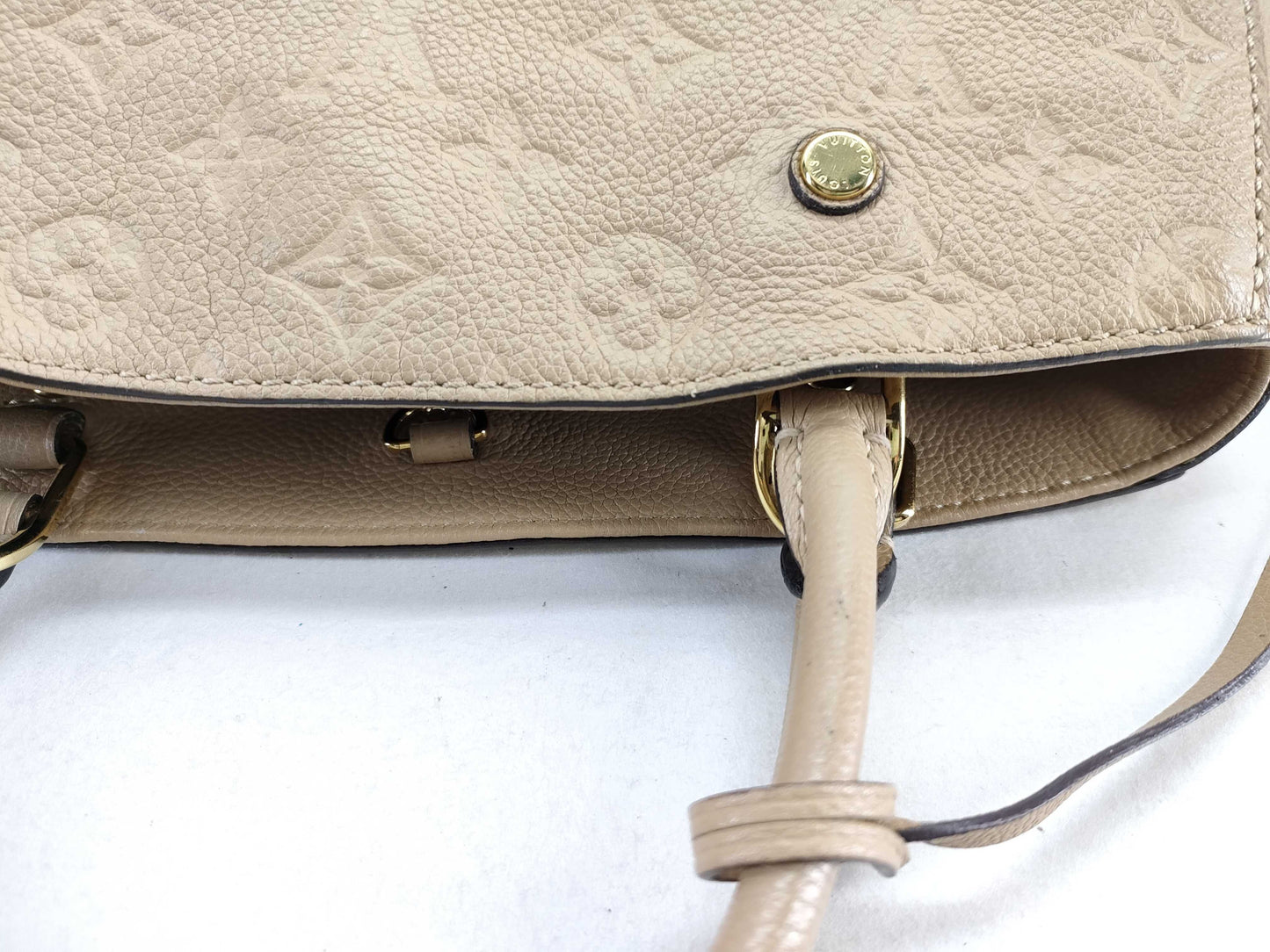 LOUIS VUITTON Monogram Empreinte Louis Vuitton Monogram Empreinte Montaigne MM M41194 Handbag