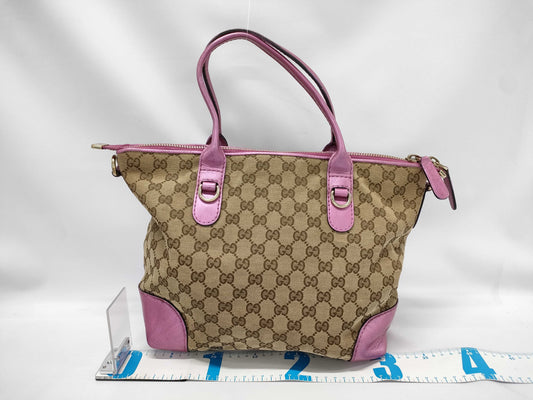 GUCCI Gucci Red Monogram Shoulder Bag with Strap Tote Bag