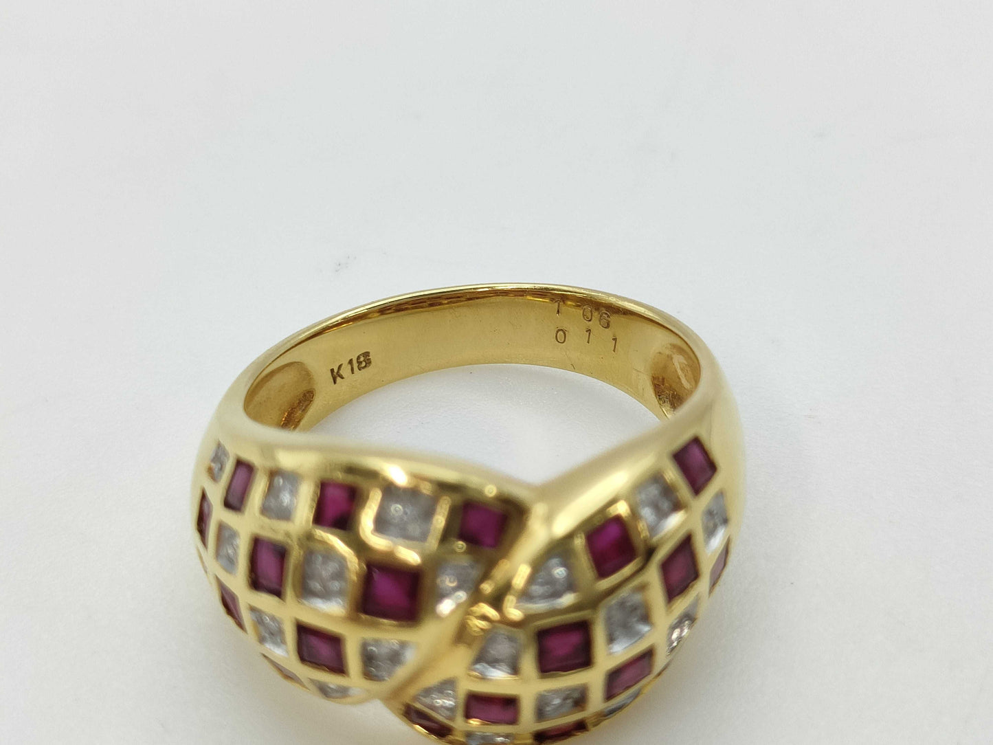 R1.06ct D0.11ct K18 8.4g Ring