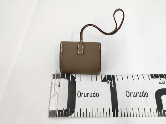 HERMES Kelly Festival Etoupe K Stamp Key Case/Key Holder