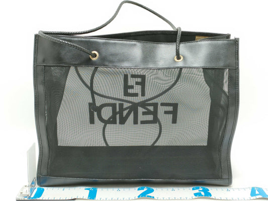 FENDI FF logo tote bag black tote bag