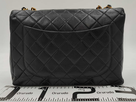 CHANEL Deca Matelasse Chain Shoulder Bag, Black