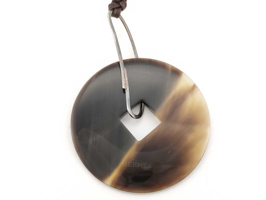 HERMES Buffalo Horn Necklace