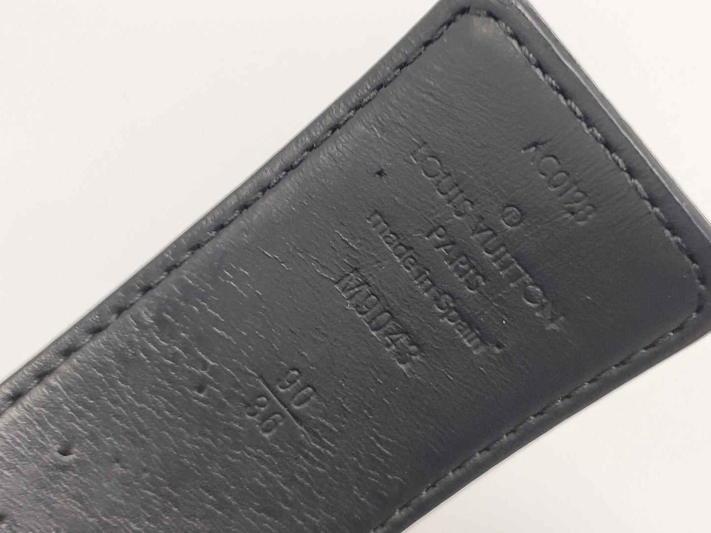 LOUIS VUITTON Monogram Eclipse Santur Belt