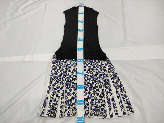 LOUIS VUITTON Monogram Knit Sleeveless Dress, Size M