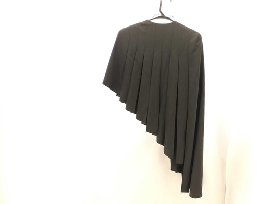 LOUIS VUITTON Asymmetrical Pleated Cape Jacket