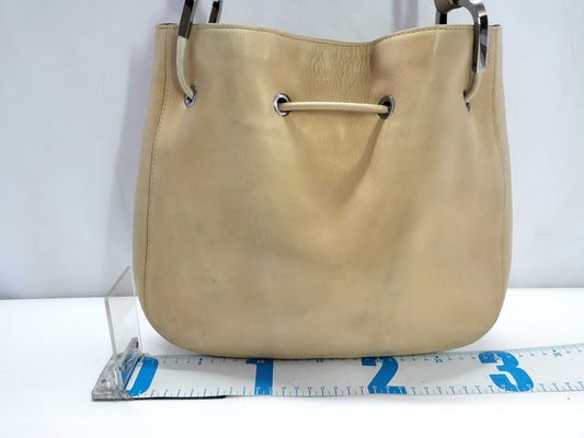 GUCCI Horsebit Leather Shoulder Bag