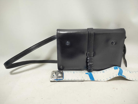 CELINE CELINE Leather Shoulder Bag Black Shoulder Bag