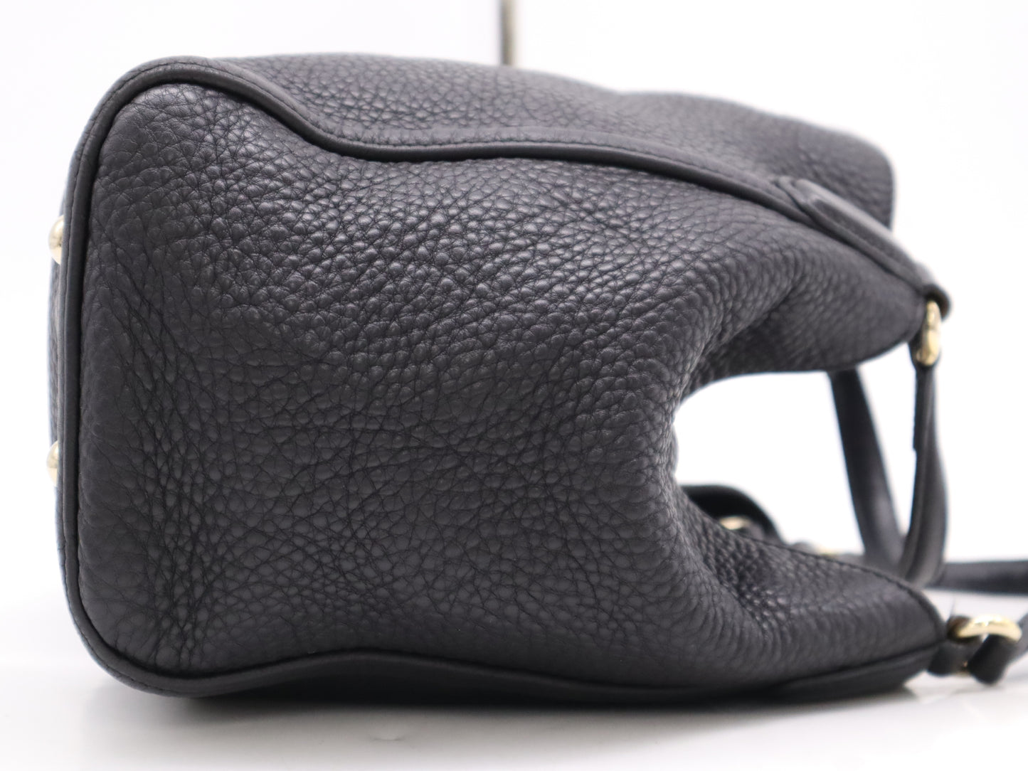 GUCCI Leather Soho 2-way Handbag/Shoulder Bag in Black with Shoulder Strap