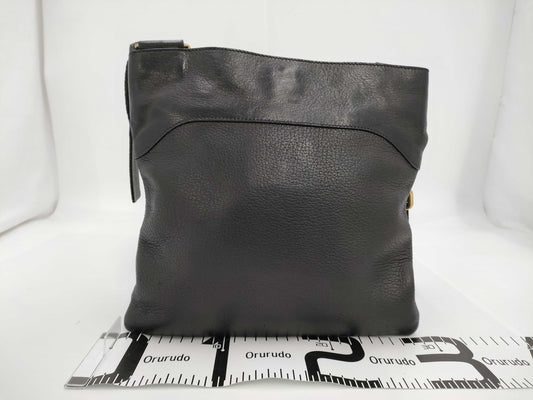 PRADA VA0693 Leather Shoulder Bag Black Shoulder Bag