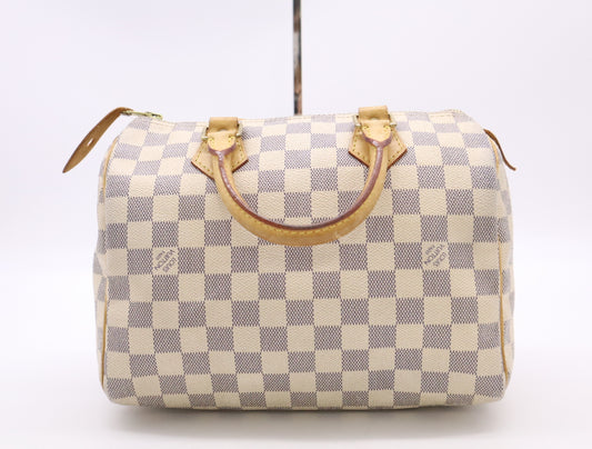 LOUIS VUITTON N41534 Azur Speedy 25 Boston Bag