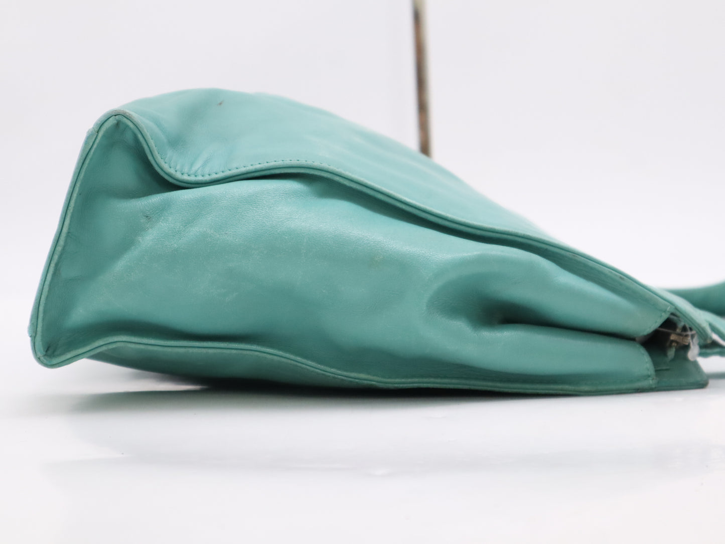 CHANEL Lambskin Coco Mark Tote Bag, Turquoise Blue, Sticker, 5332704