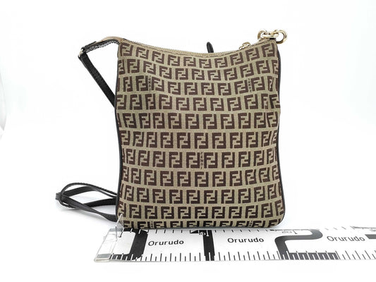 FENDI Brown Zucchino Shoulder Bag