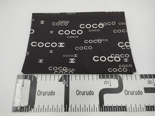 CHANEL Logo Canvas Clutch Black Clutch Bag