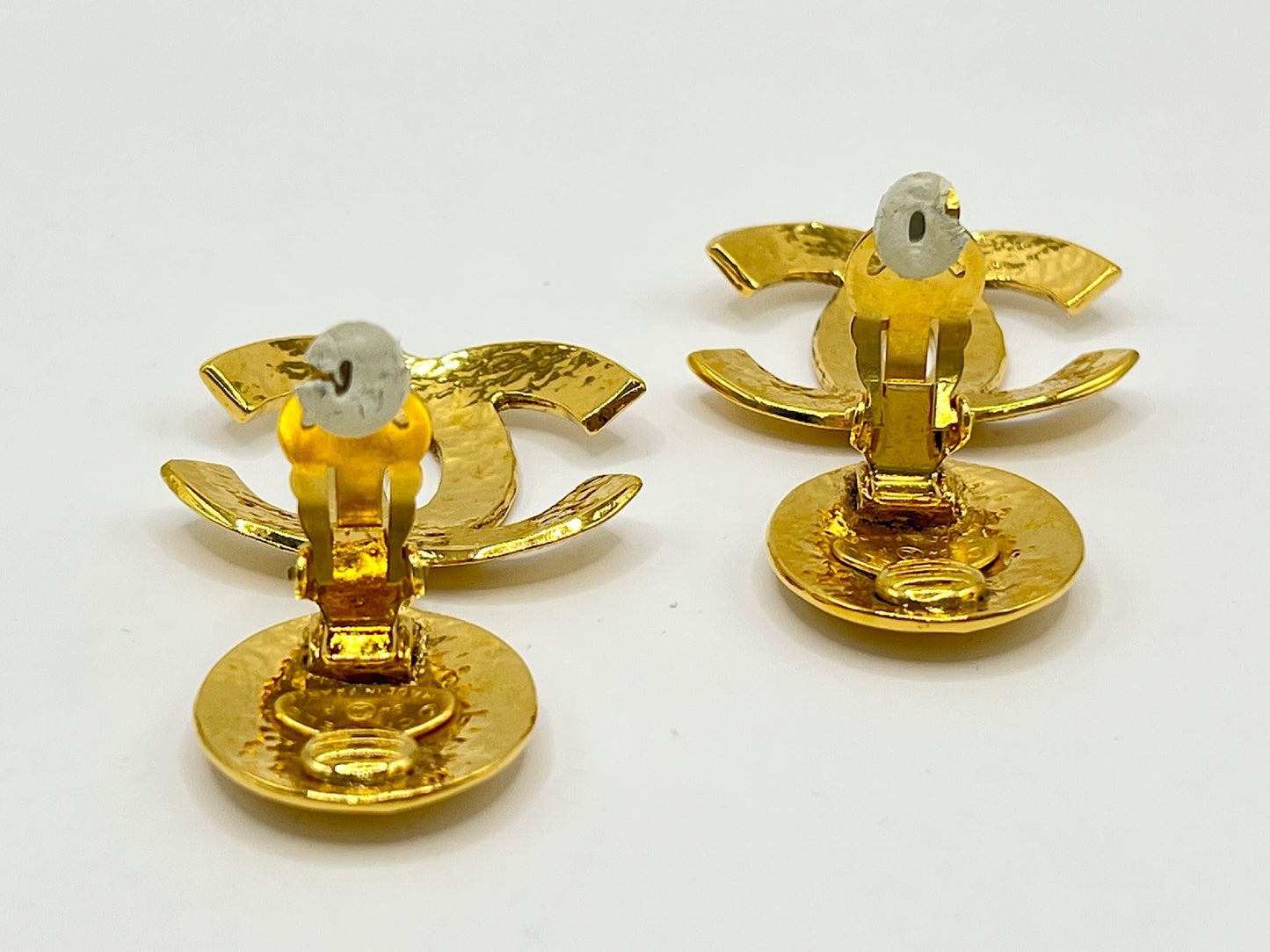 CHANEL Chanel Deca Coco Mark Dangle Earrings 94P Gold Earrings