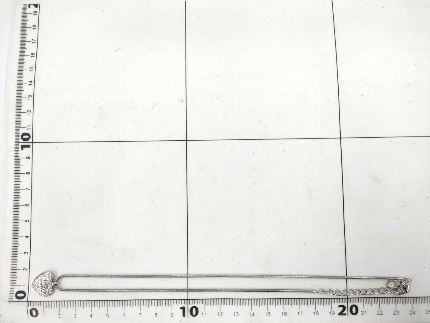 Dior Heart Necklace Silver Necklace