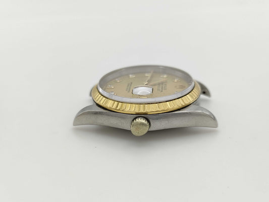 ROLEX Datejust 16233G T168193 Champagne Dial Unoperated Men's Watch