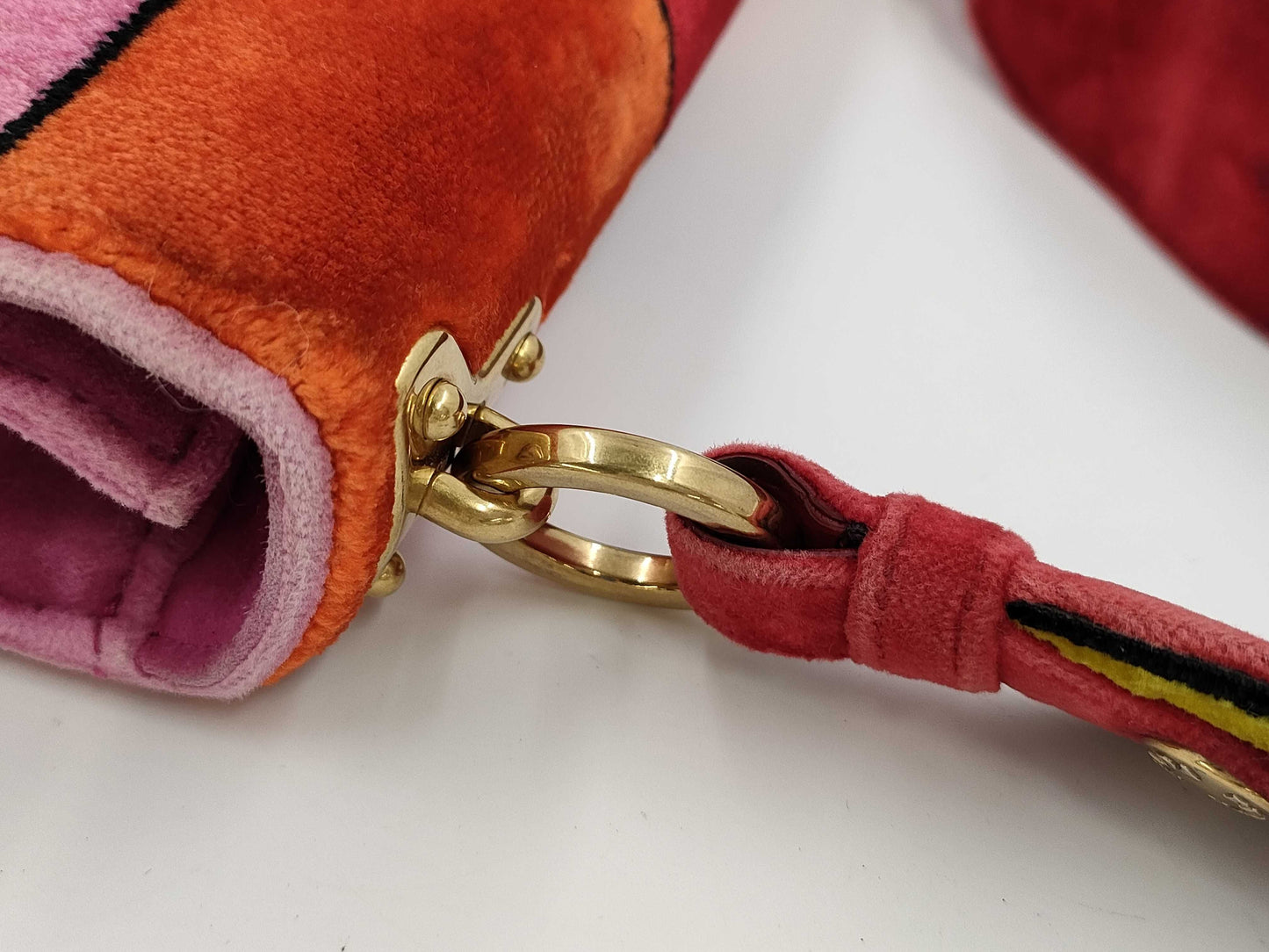 PRADA PRADA Cahier Velour Shoulder Bag