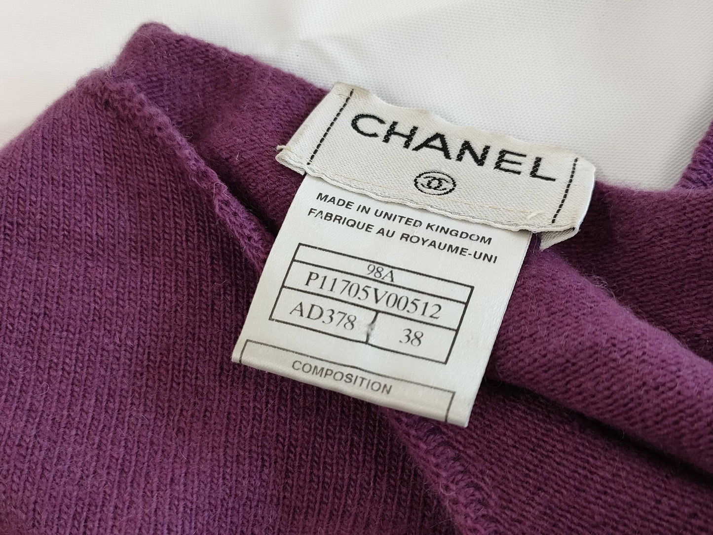 CHANEL CHANEL Coco Mark Short Sleeve Knit Top Size 38