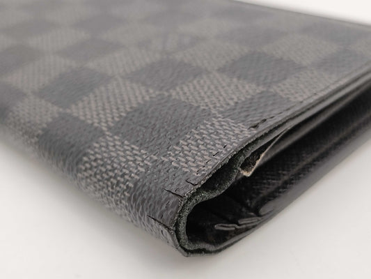 LOUIS VUITTON Graphite Portefeuille Brazza SP4058 Wallet