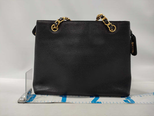 CHANEL Caviar Skin Tote Bag Black Tote Bag