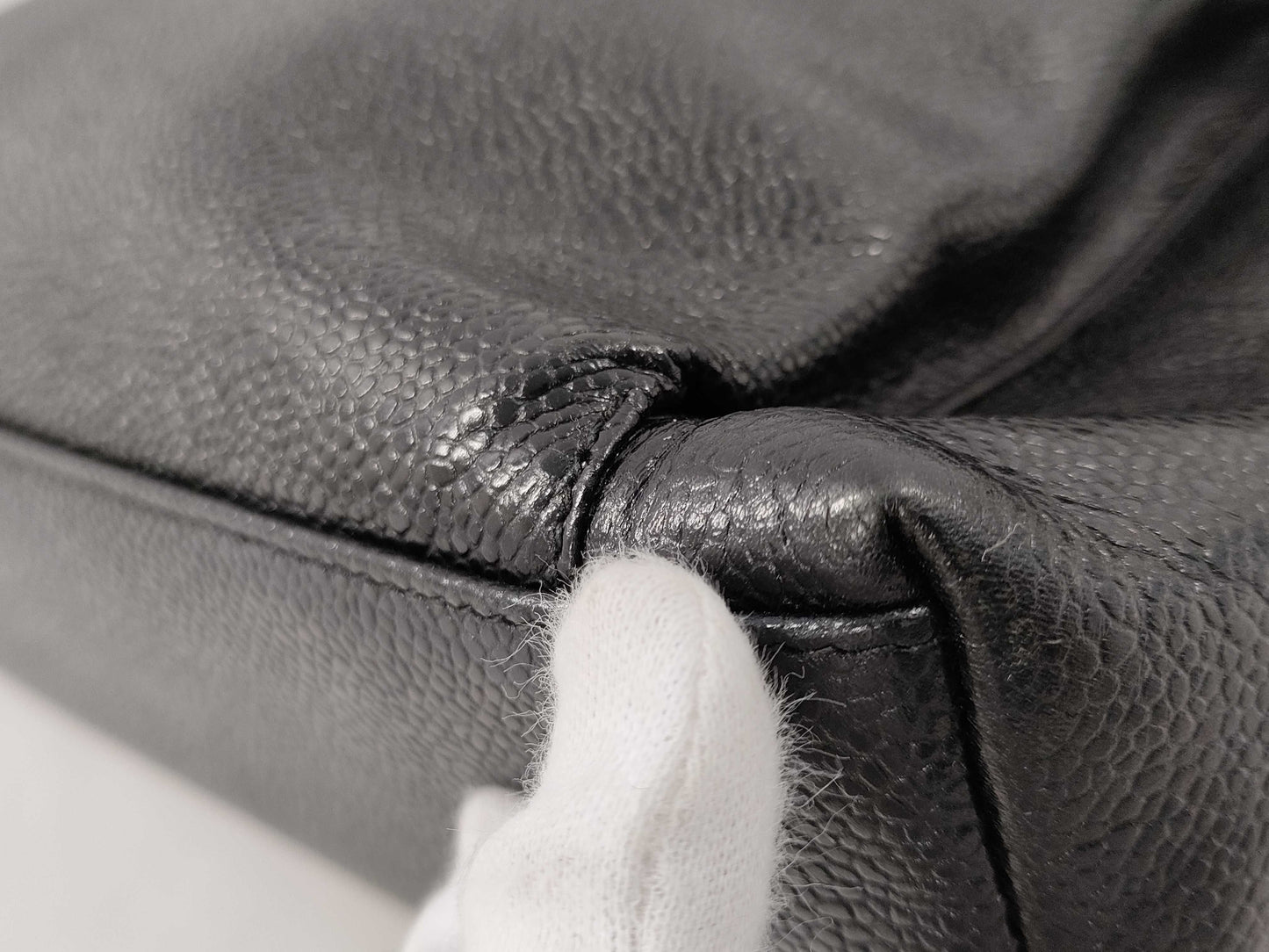 CHANEL Caviar Skin Tote Bag Black Tote Bag