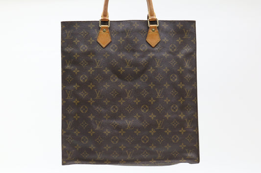 LOUIS VUITTON Monogram Sac Plat Tote Bag