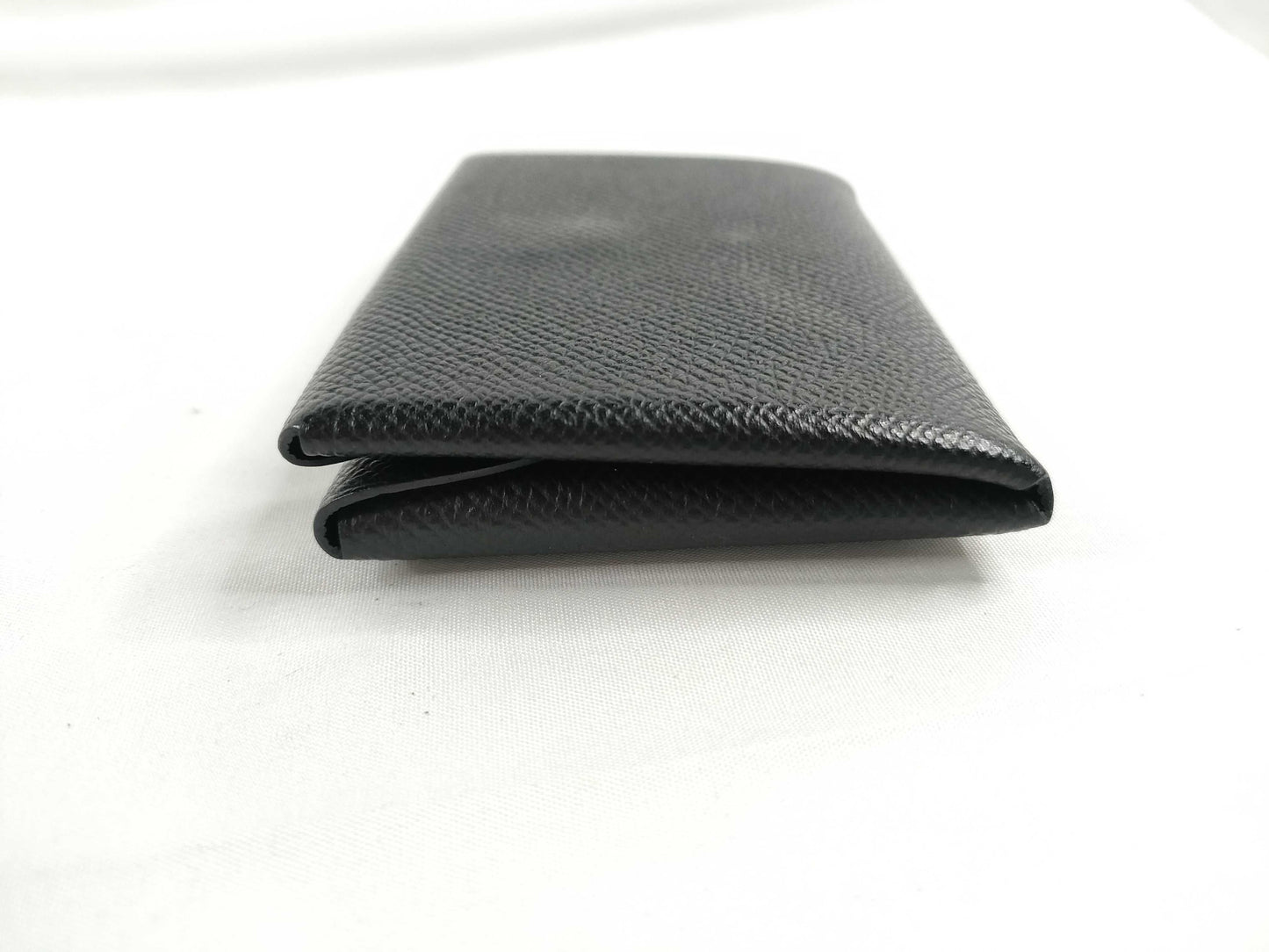 HERMES Calvi Duo Black Epson Silver Hardware B Stamp Coin Case