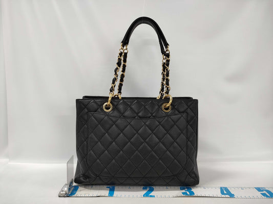 CHANEL Caviar Skin Coco Mark GST Shoulder Bag Tote Bag