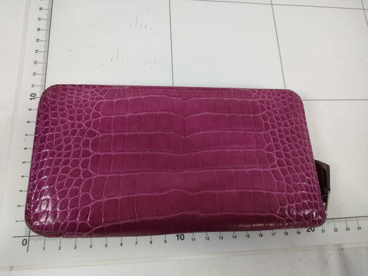 HERMES Azap Long Crocodile R-stamped Wallet