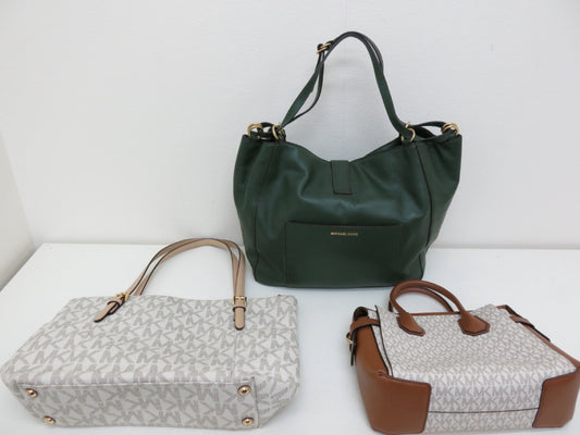 Michael Kors MICHAEL KORS PVC Leather Hand Tote Bag, 3-Piece Tote Bag