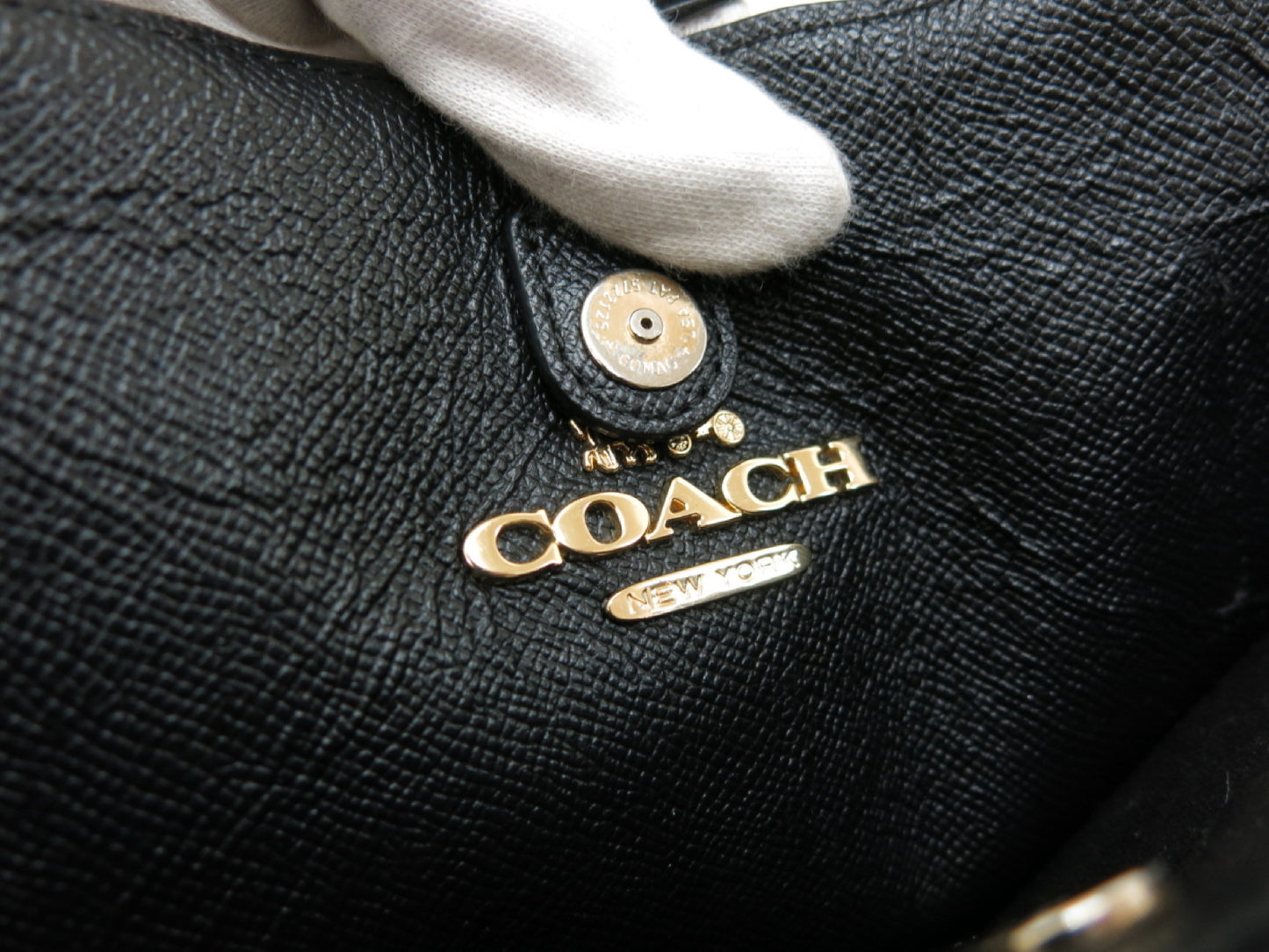 COACH COACH Signature PVC Canvas Leather Shoulder/Hand Tote Bag 3-Piece Tote Bag